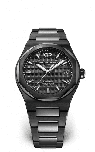 Girard-Perregaux Laureato 38 Automatic Ceramic / Black / Bracelet 81005-32-631-32A