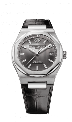 Girard-Perregaux Laureato 38 Automatic Stainless Steel / Grey / Alligator 81005-11-231-11A