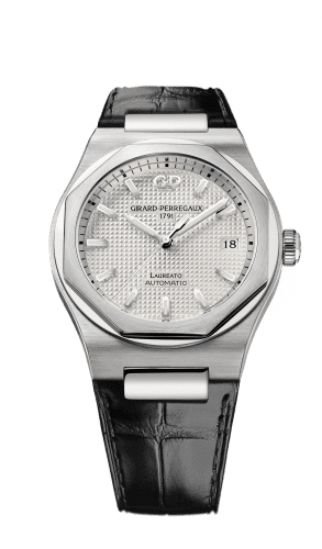 Girard-Perregaux Laureato 38 Automatic Stainless Steel / Silver / Alligator 81005-11-131-11A