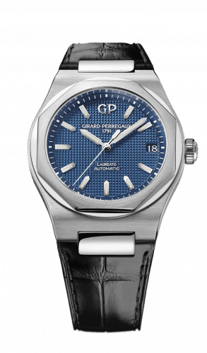 Girard-Perregaux Laureato 42 Automatic Stainless Steel / Blue / Alligator 81010-11-431-BB6A