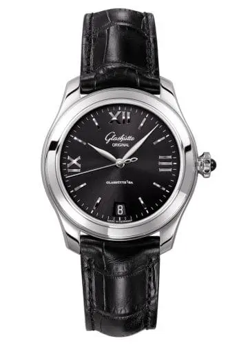 Glashütte Original Lady Serenade Stainless Steel / Black / Alligator / Folding 1-39-22-20-02-04