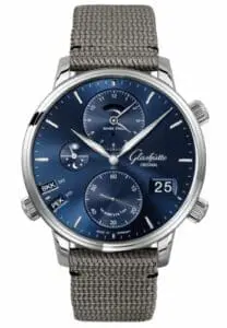 Glash├╝tte Original Senator Cosmopolite Stainless Steel / Blue / Synthetic 1-89-02-05-02-36