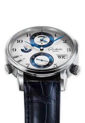 Glashütte Original Senator Cosmopolite Stainless Steel / China SKP / Alligator / Folding 1-89-02-02-02-50