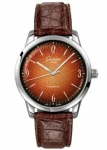 Glashütte Original Sixties Stainless Steel / Orange / Calf / Alligator / Annual Edition 1-39-52-13-02-04