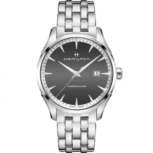 Hamilton Jazzmaster Quartz Stainless Steel / Grey / Bracelet H32451181