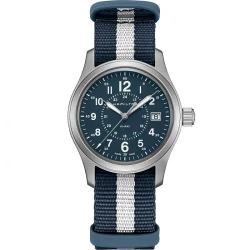 Hamilton Khaki Field Quartz 38 Stainless Steel / Blue / NATO H68201043