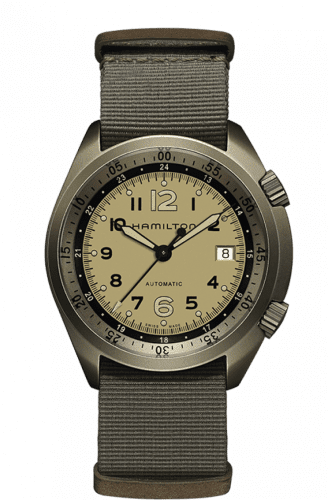 Hamilton Khaki Pilot Pioneer Alu Beige Auto H80435895