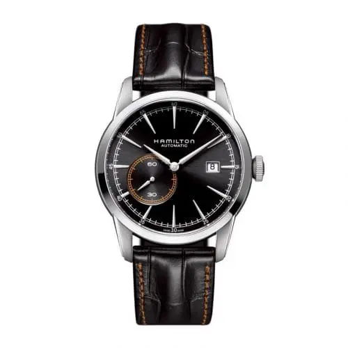 Hamilton Railroad 42 Small Second Auto Stainless Steel / Black H40515731