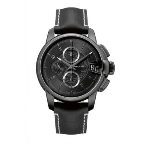 Hamilton Railroad 46 Chrono PVD / Black H40686335