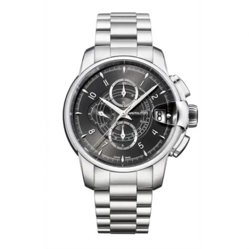 Hamilton Railroad 46 Chrono Stainless Steel / Black / Bracelet H40616135