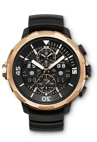 IWC Aquatimer Perpetual Calendar Digital Date-Month Titanium / Red Gold / Black IW3794-01