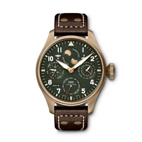 IWC Big Pilot's Watch Perpetual Calendar Spitfire Bronze / Green IW5036-01