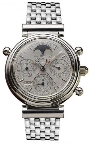 IWC Da Vinci Perpetual Rattrapante Platinum / Silver / Italian / Bracelet IW9254-06