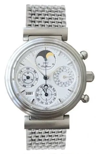 IWC Da Vinci Perpetual Stainless Steel / White / French / Bracelet IW3750-22