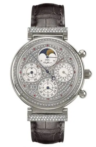 IWC Da Vinci Perpetual White Gold / Diamond / Paved / German IW8153-13