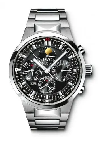 IWC GST Perpetual Calendar Stainless Steel / Black / German IW3756-13