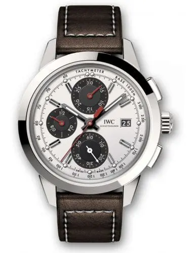 IWC Ingenieur Chronograph Custom Stainless Steel / Silver-Black-Red / Calf IW3808-CL