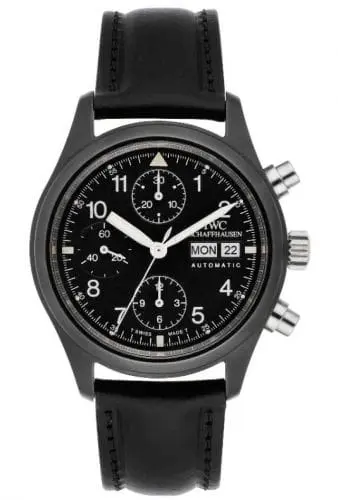 IWC Pilot's Watch Chronograph Ceramic / German / Strap IW3705-01