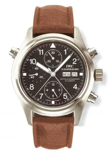 IWC Pilot's Watch Doppelchronograph Stainless Steel / Black / English / Strap IW3713-07