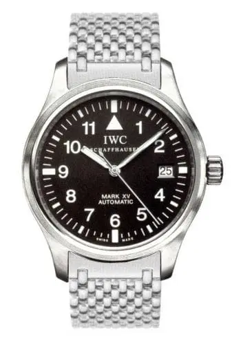 IWC Pilot's Watch Mark XV Stainless Steel / Black / Bracelet IW3253-02