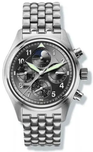 IWC Pilot's Watch Spitfire Chronograph Perpetual Calendar Stainless Steel / Black / Sincere IW3757-04