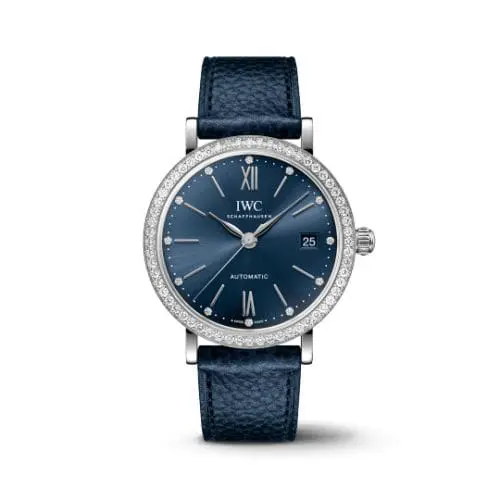 IWC Portofino Automatic 37 Stainless Steel - Diamond / Blue IW6586-02