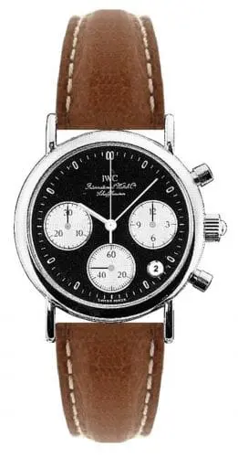IWC Portofino Lady Chronograph MecaQuartz Stainless Steel / Black / Calf IW3730-05