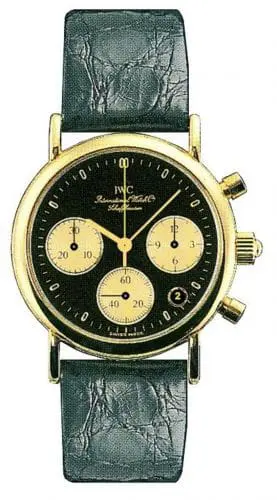IWC Portofino Lady Chronograph MecaQuartz Yellow Gold / Black / Alligator IW3730-07
