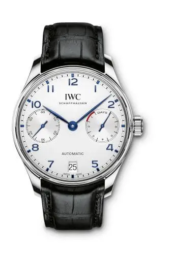 IWC Portugieser Automatic 5007 Stainless Steel / Silver - Blue Numerals IW5007-05