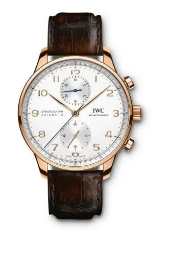 IWC Portugieser Chronograph Red Gold / Silver IW3716-11