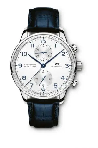 IWC Portugieser Chronograph Stainless Steel / Silver - Blue IW3716-05