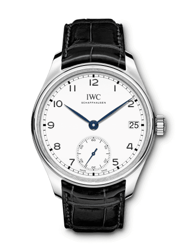 IWC Portugieser Hand-Wound Eight Days "150 Years" Stainless Steel / White IW5102-12