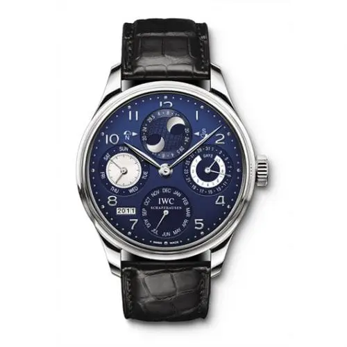 IWC Portugieser Perpetual Calendar 5021 White Gold / Blue IW5021-21