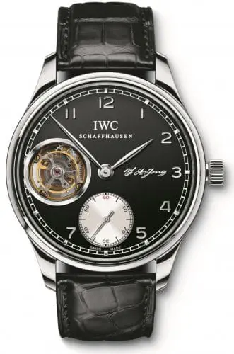 IWC Portugieser Tourbillon Hand-Wound F.A. Jones Platinum / Black IW5447-04