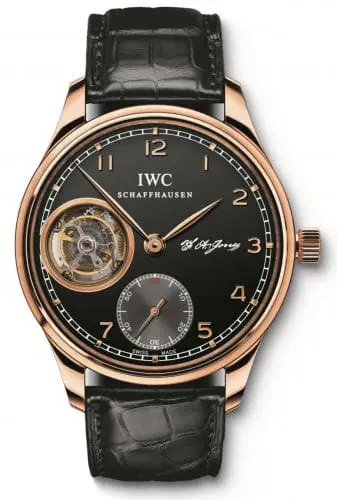 IWC Portugieser Tourbillon Hand-Wound F.A. Jones Red Gold / Black IW5447-05
