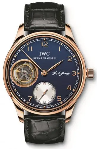 IWC Portugieser Tourbillon Hand-Wound F.A. Jones Rose Gold / Blue IW5447-02