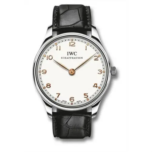 IWC Portuguese Hand-wound Pure Classic Stainless Steel / Silver IW5703-03
