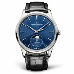 Jaeger-LeCoultre Master Ultra Thin Moon Stainless Steel / Blue / Alligator 1368480