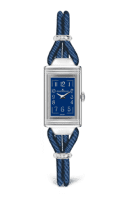 Jaeger-LeCoultre Reverso One Cordonnet Stainless Steel / Blue 326858J