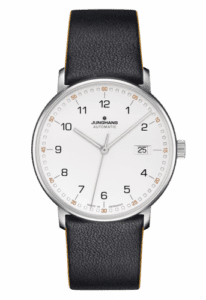 Junghans Form A Stainless Steel / White Arabic / Black Calf 027/4731.00