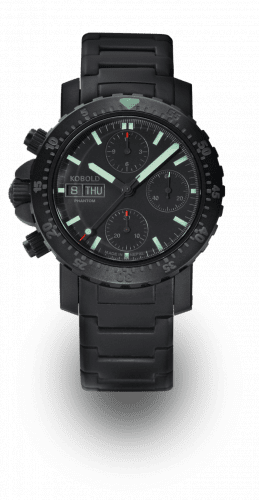 Kobold Phantom Black Ops Chronograph DLC / Black / Bracelet KN 321866-1