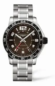 Longines Admiral GMT Brown Bracelet L3.668.4.66.6