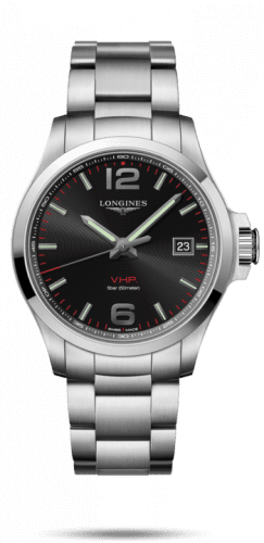 Longines Conquest V.H.P. 43 Stainless Steel / Black / Bracelet L3.726.4.56.6