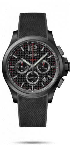 Longines Conquest V.H.P. Chronograph 44 PVD / Carbon / Rubber L3.727.2.66.9