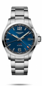 Longines Conquest V.H.P. GMT 43 Stainless Steel / Blue / Bracelet L3.728.4.96.6
