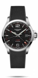 Longines Conquest V.H.P. GMT 43 Stainless Steel / Carbon / Rubber L3.728.4.66.9