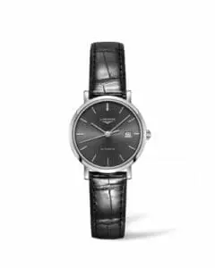 Longines Elegant Collection Automatic 29 Stainless Steel / Grey / Strap L4.310.4.72.2