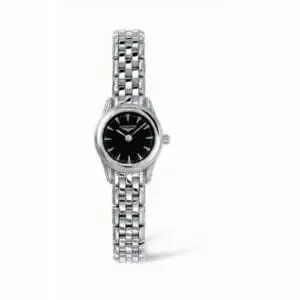 Longines Flagship 20 Quartz Stainless Steel Black L4.215.4.52.6
