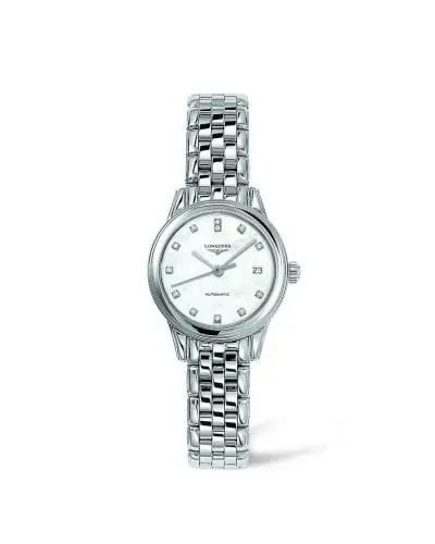 Longines Flagship 26 Automatic Stainless Steel MOP Diamond L4.274.4.87.6