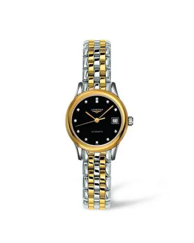 Longines Flagship 26 Automatic Two Tone Black Diamond L4.274.3.57.7